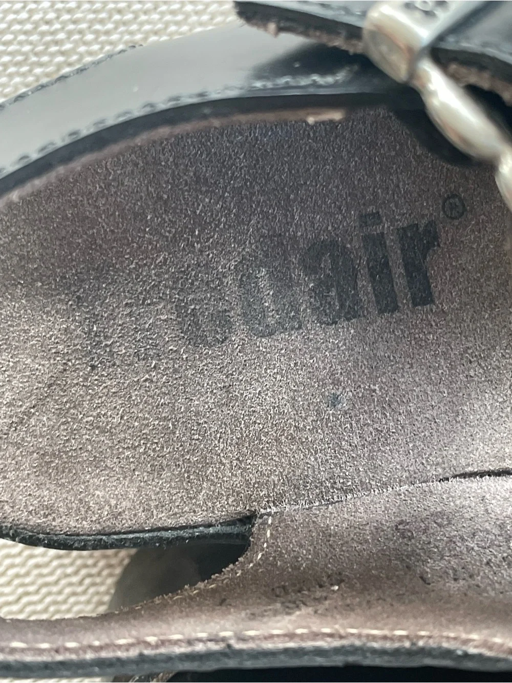 Tredair Black Sandals 1990s Vintage Red Star Cutouts *RARE*